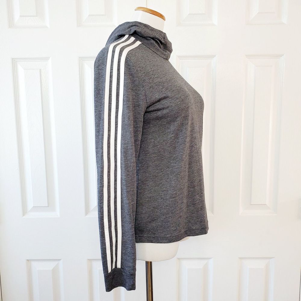 Adidas High Neck Long Sleeve Hoodie - Picture 4 of 5